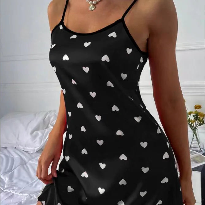 Summer Women's Cute Cartoon Print Pajama Set