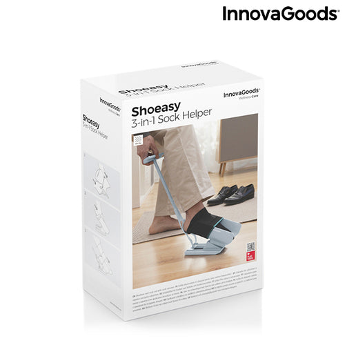 Anziehhilfe für Socken und Schuhlöffel mit Sockenentferner Shoeasy InnovaGoods