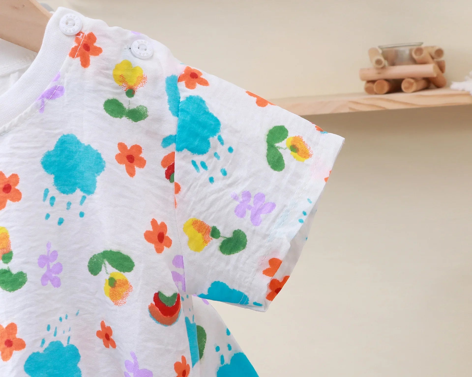 Kinder Sommer-Set Unisex - T-Shirt & Shorts mit Cartoon-Motiv