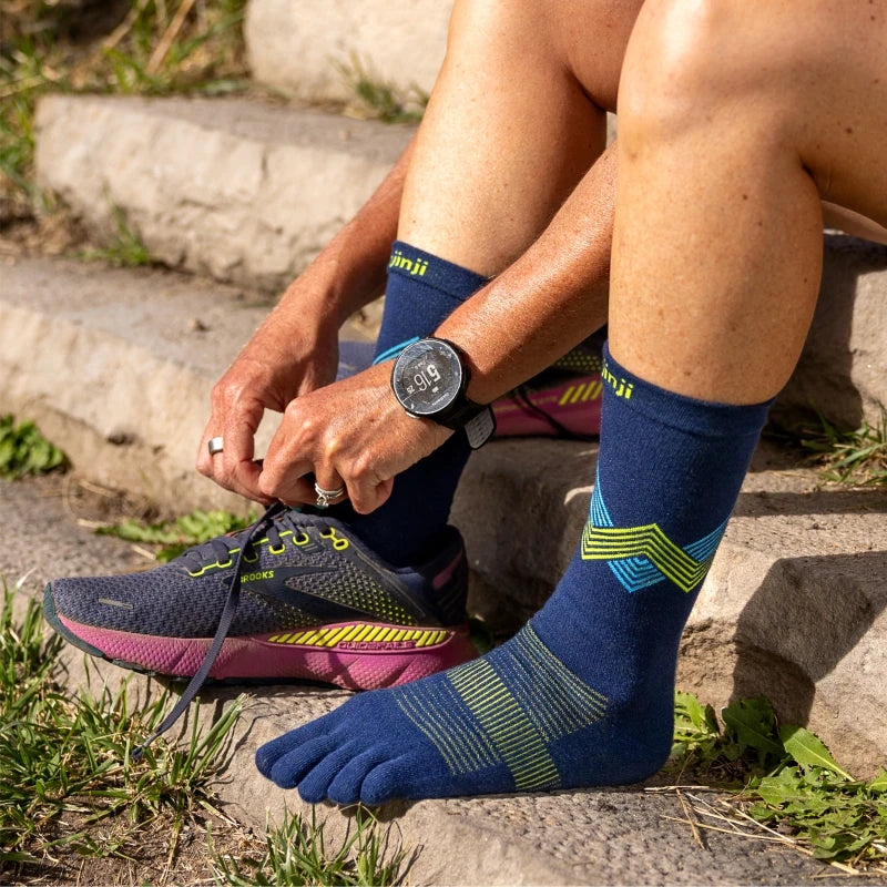 Injinji Zehensocken Marathon - Premium Laufsocken mit 5 Zehen für Langstreckenläufer