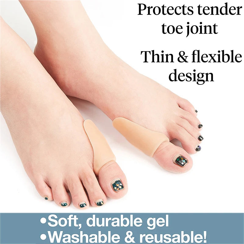 Ballenzeh Gel-Schutz - 2/4 Stück Hallux Valgus Polster für Schmerzlinderung (Pexmen)