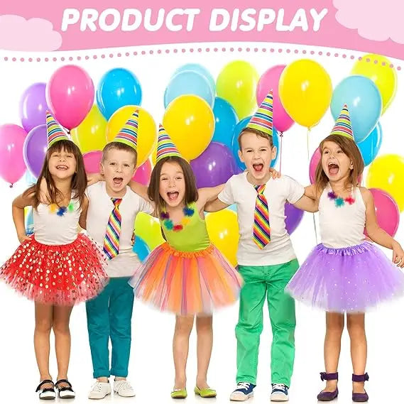 Mädchen Tutu Rock mit Sternen & Glitzer - 3-lagiger Tüllrock für Tanz & Party 2-8 Jahre