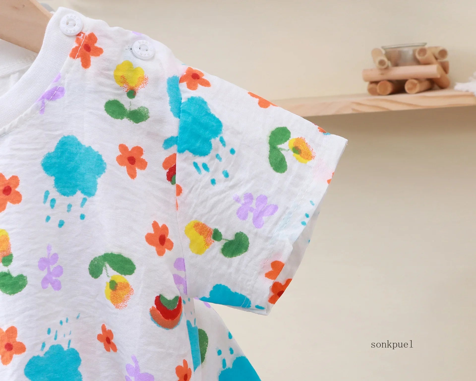 Kinder Sommer-Set Unisex - T-Shirt & Shorts mit Cartoon-Motiv