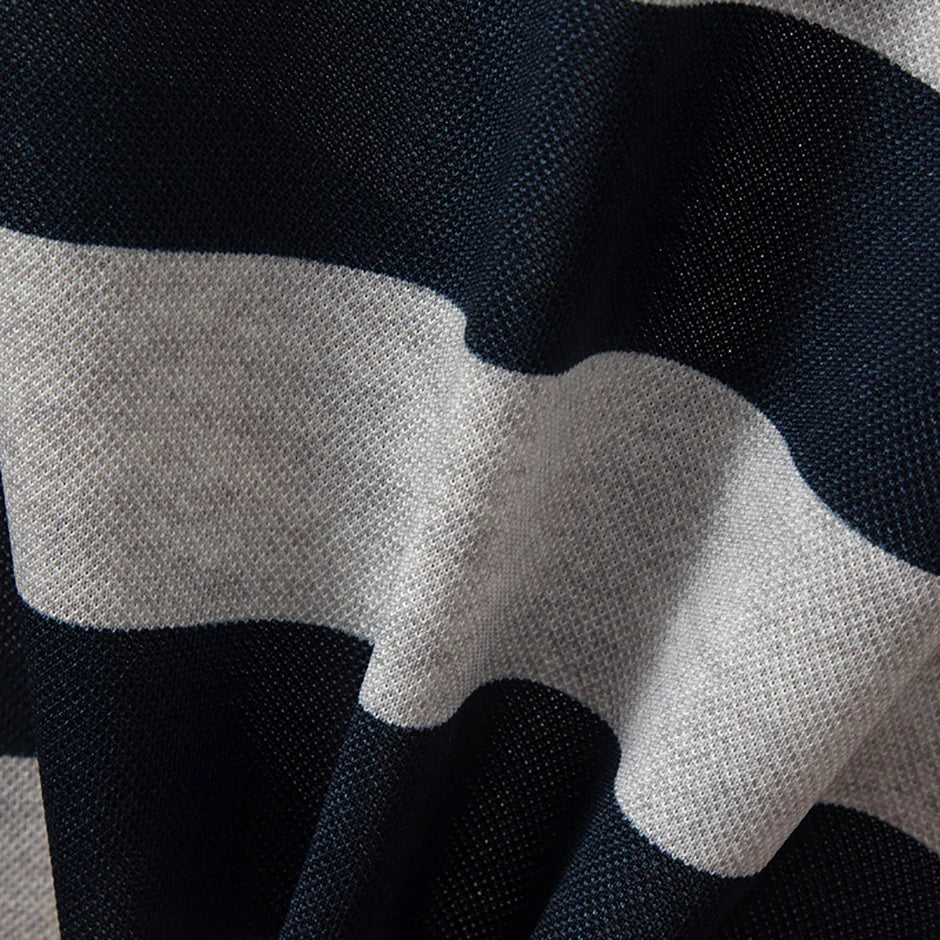 Kinder Polo-Shirt Unisex - Gestreift Kurzarm Basic Shirt