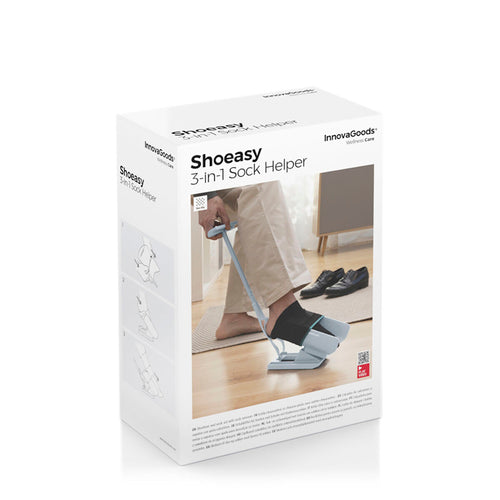 Anziehhilfe für Socken und Schuhlöffel mit Sockenentferner Shoeasy InnovaGoods